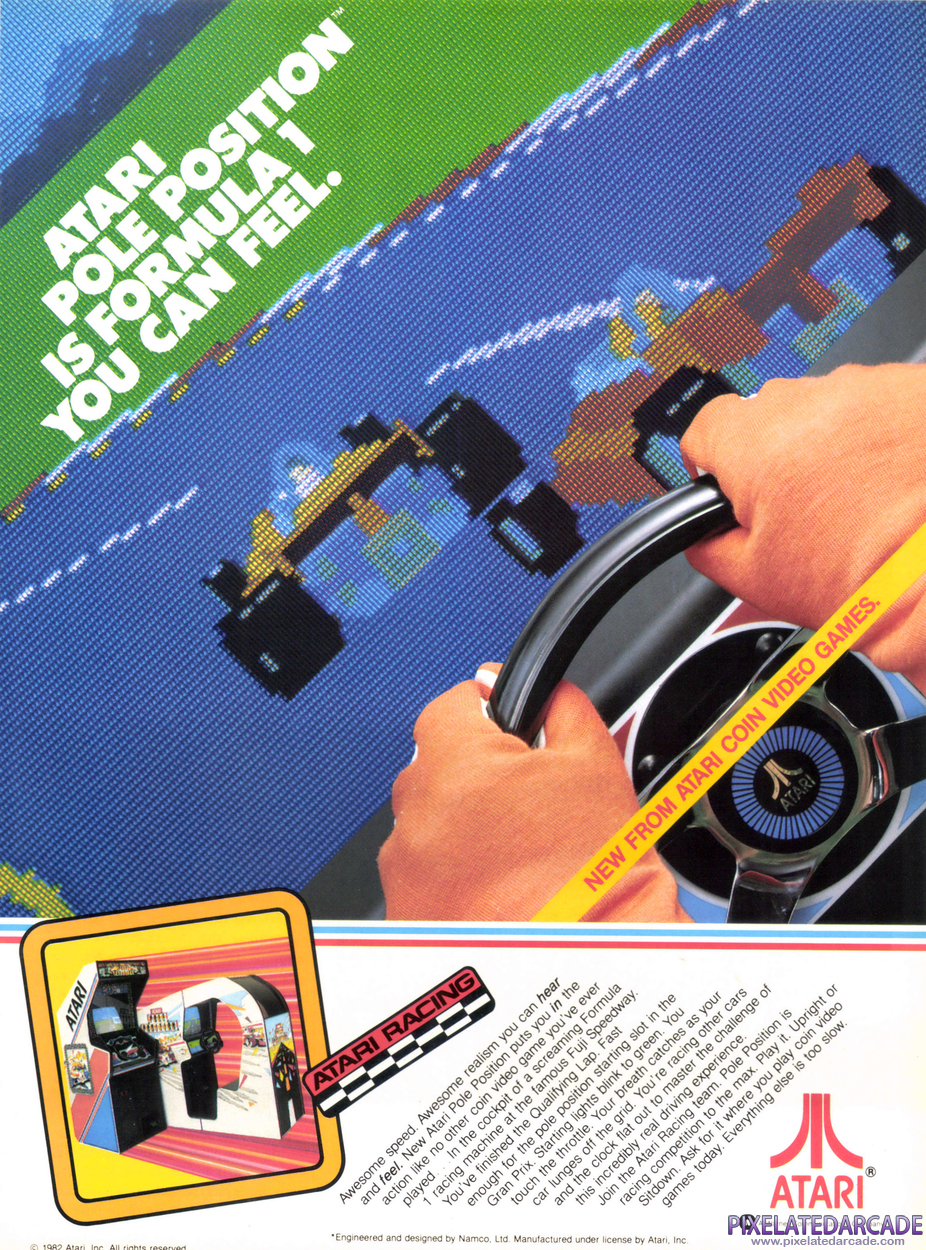 Pole Position Advertisement: February 1983 magazine ad