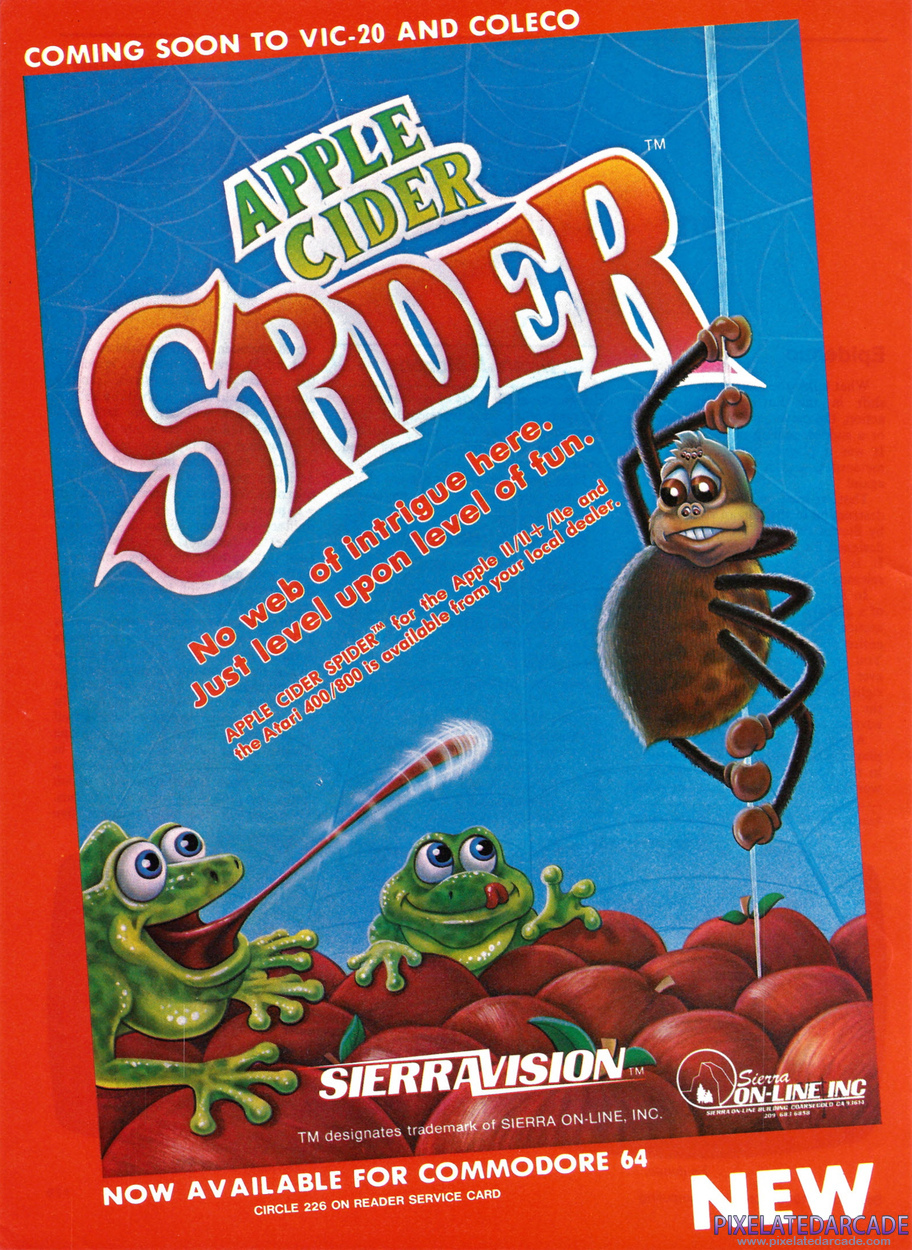 Apple Cider Spider Advertisement: September 1983 magazine ad