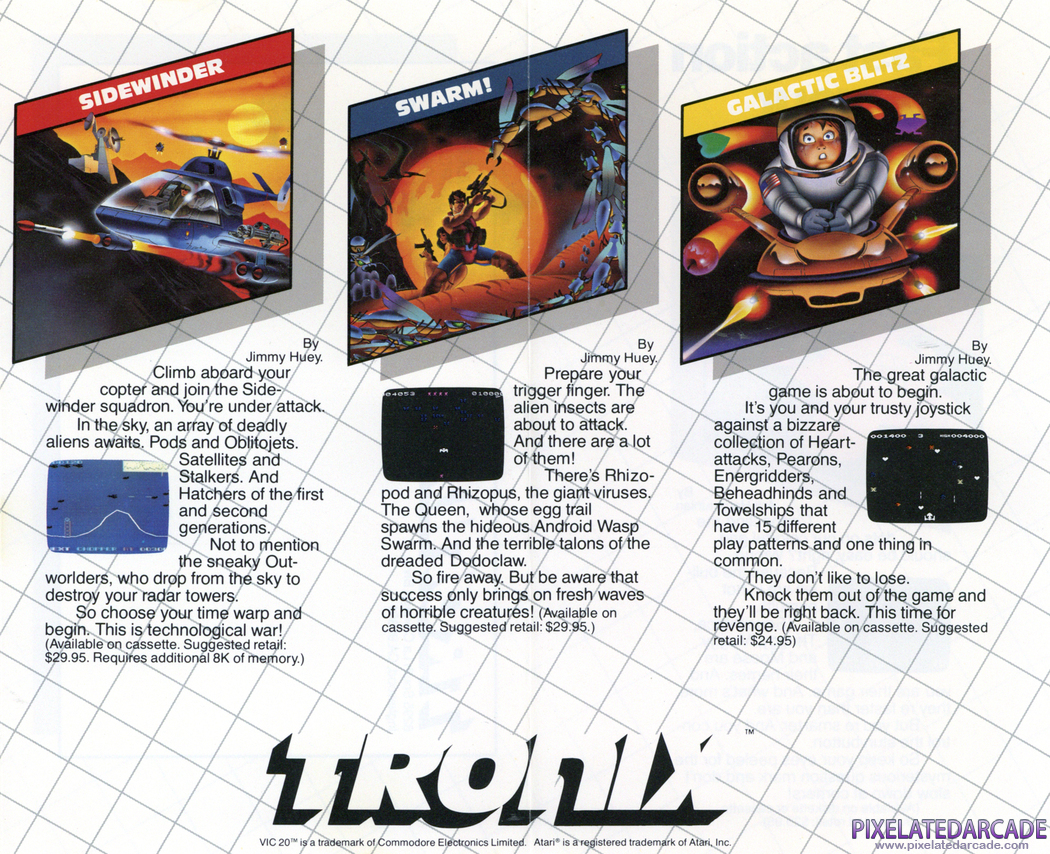 Space Phreeks Advertisement: Tronix product catalog