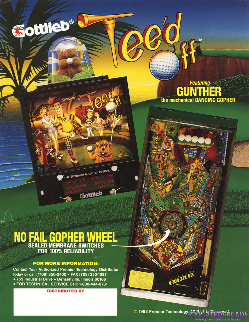 Tee'd Off Advertisement: Tee'd Off flyer - Back