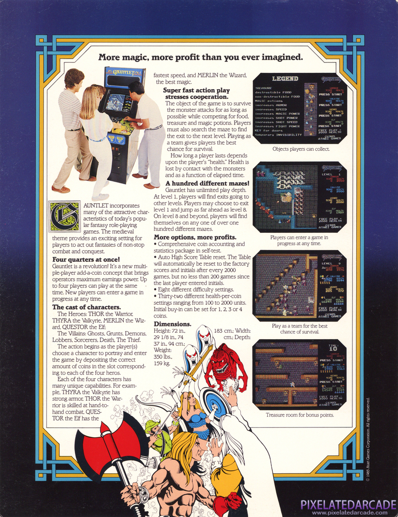 Gauntlet Advertisement: Gauntlet flyer - Back