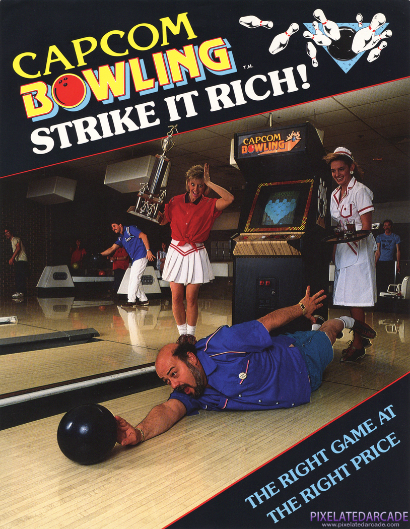 Capcom Bowling Advertisement: Capcom Bowling flyer - Front