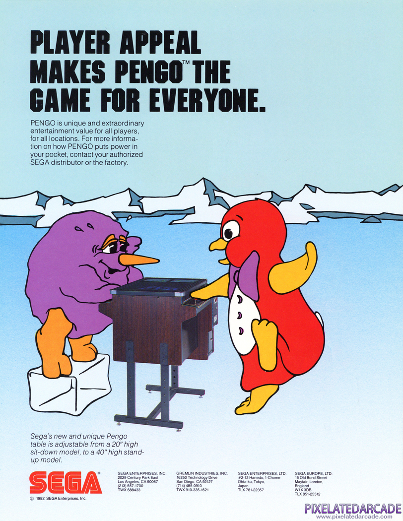 Pengo Advertisement: Pengo flyer - Back