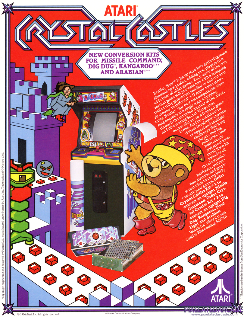 Crystal Castles Advertisement: Crystal Castles conversion kit flyer