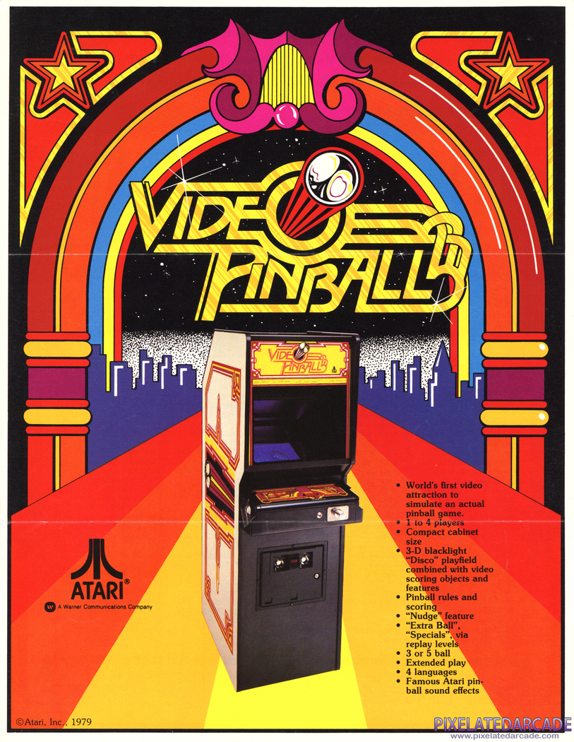 Video Pinball Advertisement: Video Pinball flyer - Front