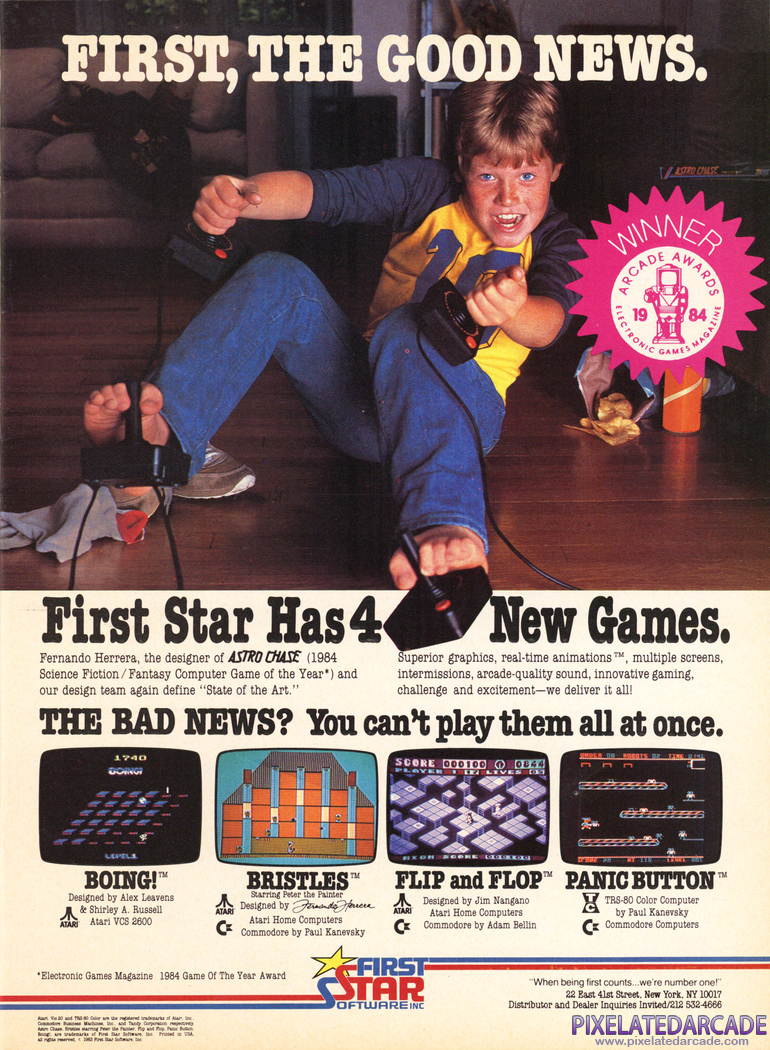 Panic Button Advertisement: January 1984 magazine ad