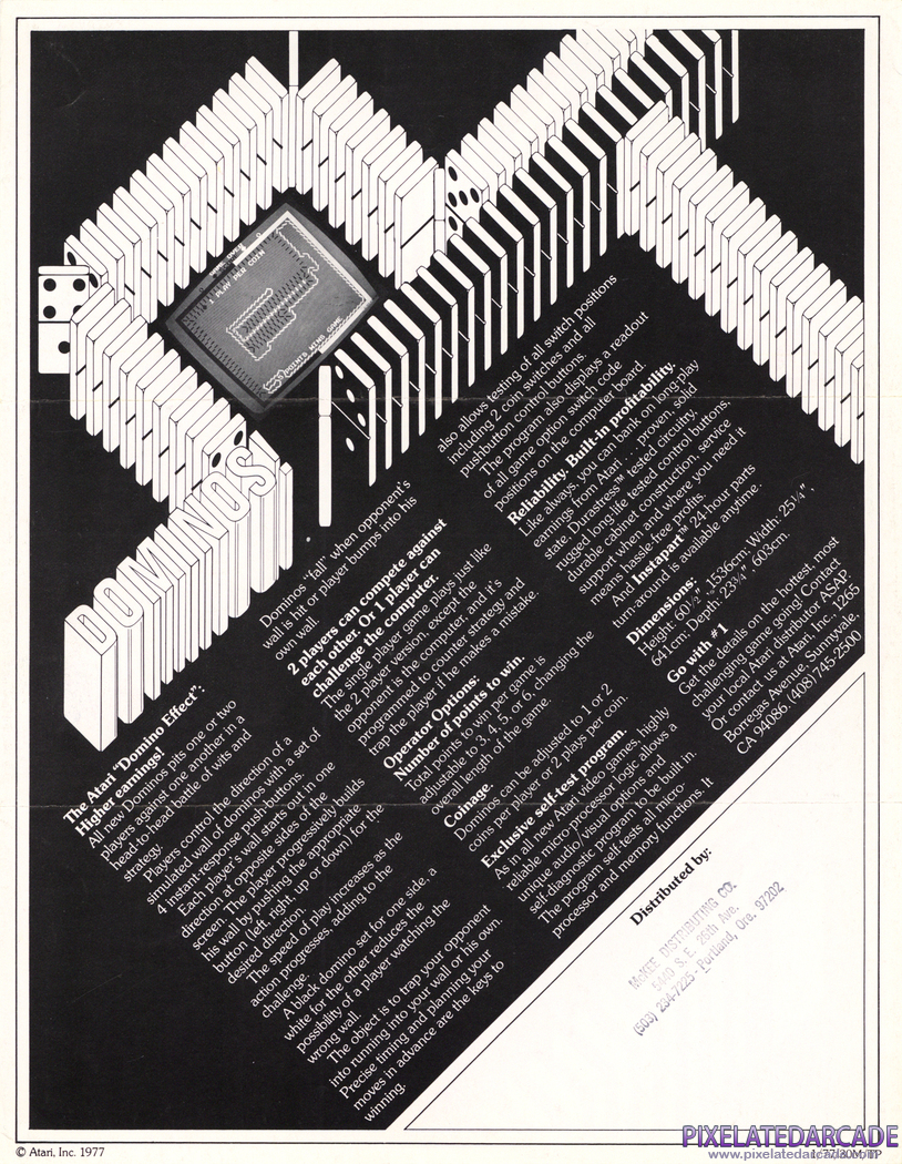 Dominos Advertisement: Dominos flyer - Back