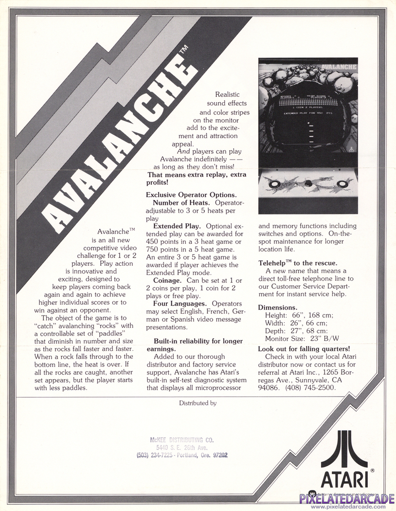 Avalanche Advertisement: Avalanche flyer - Back