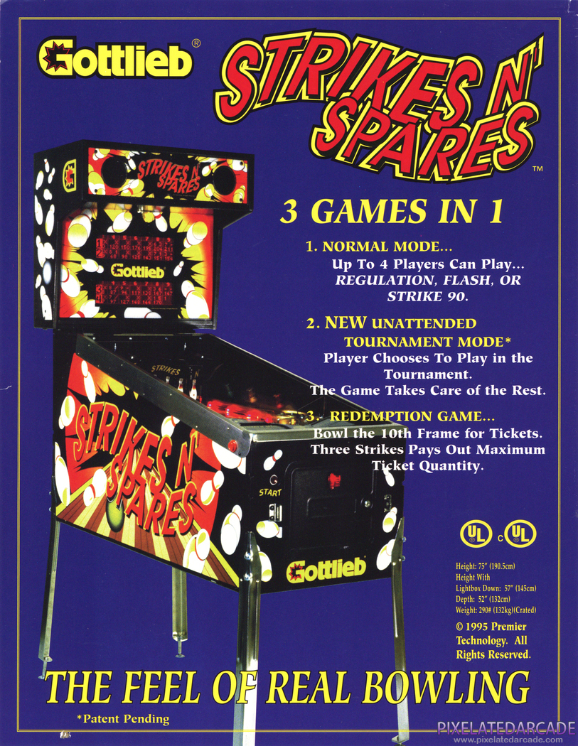 Strikes N' Spares Advertisement: Strikes N' Spares flyer - Front