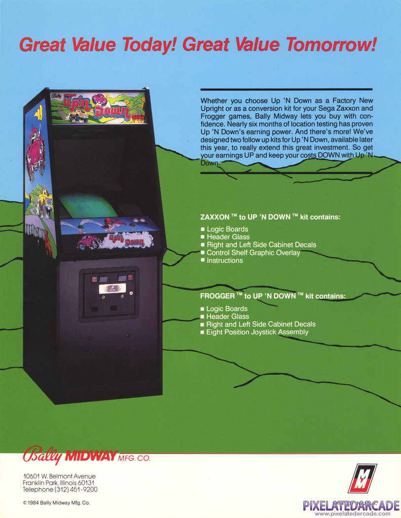 Up 'n Down Advertisement: Up 'n Down flyer - Back