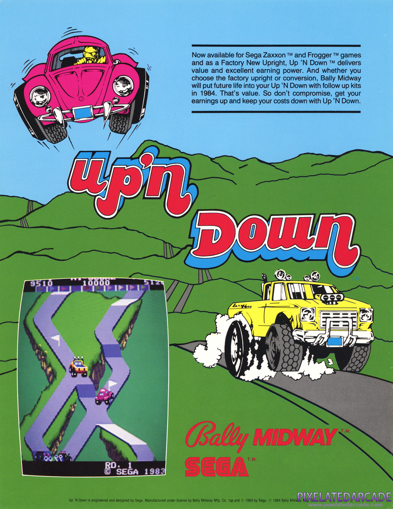Up 'n Down Advertisement: Up 'n Down flyer - Front