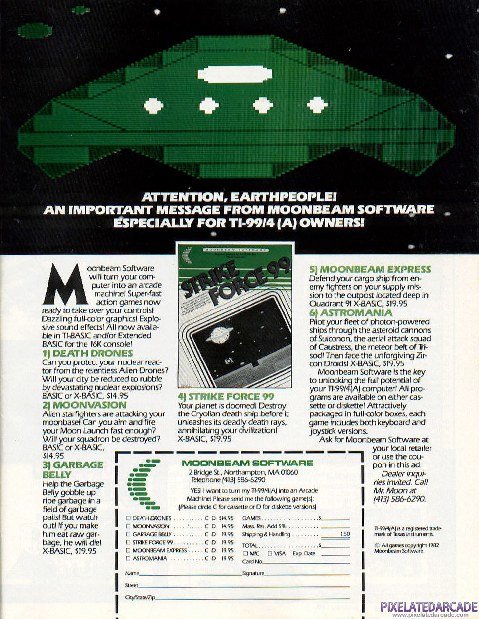 Strike Force 99 Advertisement: January 1983 magazine ad