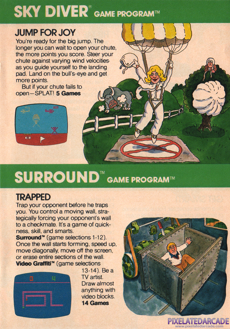 Surround Advertisement: Atari Video Computer System product catalog