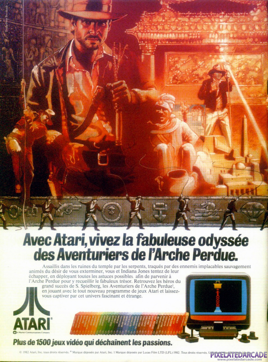 Raiders of the Lost Ark Advertisement: March 1983 magazine ad (French)