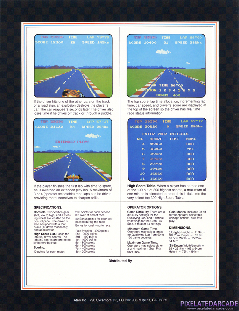 Pole Position Advertisement: Pole Position flyer - Page 6