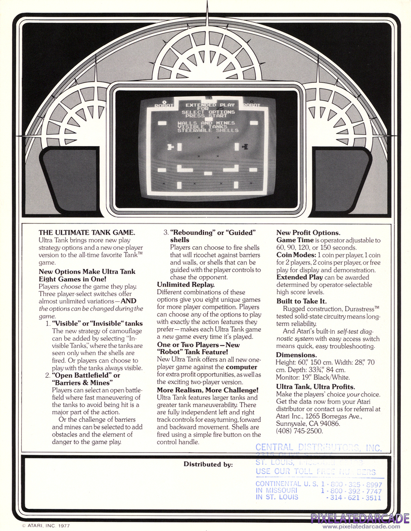 Ultra Tank Advertisement: Ultra Tank flyer - Back