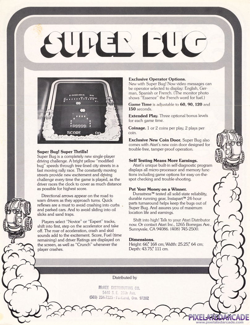 Super Bug Advertisement: Super Bug flyer - Back