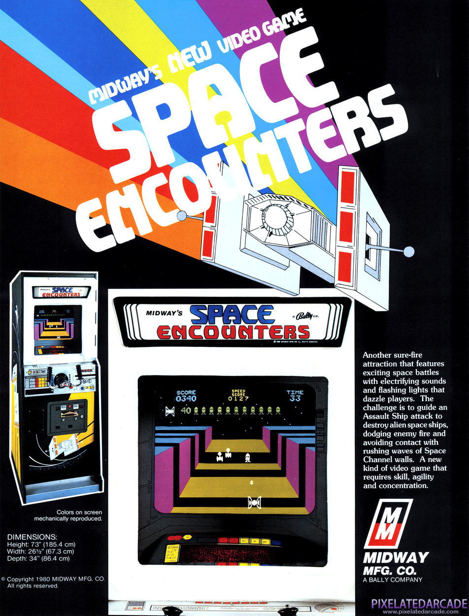 Space Encounters Advertisement: Space Encounters flyer - Front