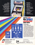 Space Encounters mini cabinet flyer - Back