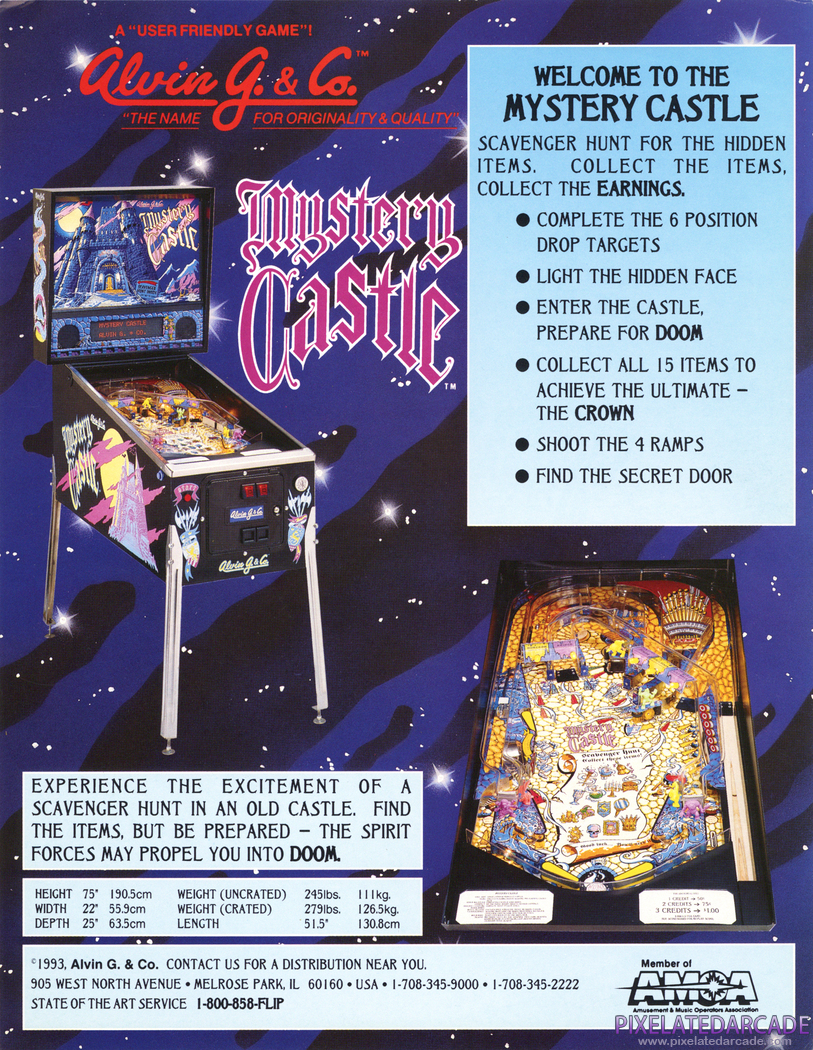 Mystery Castle Advertisement: Mystery Castle flyer - Back