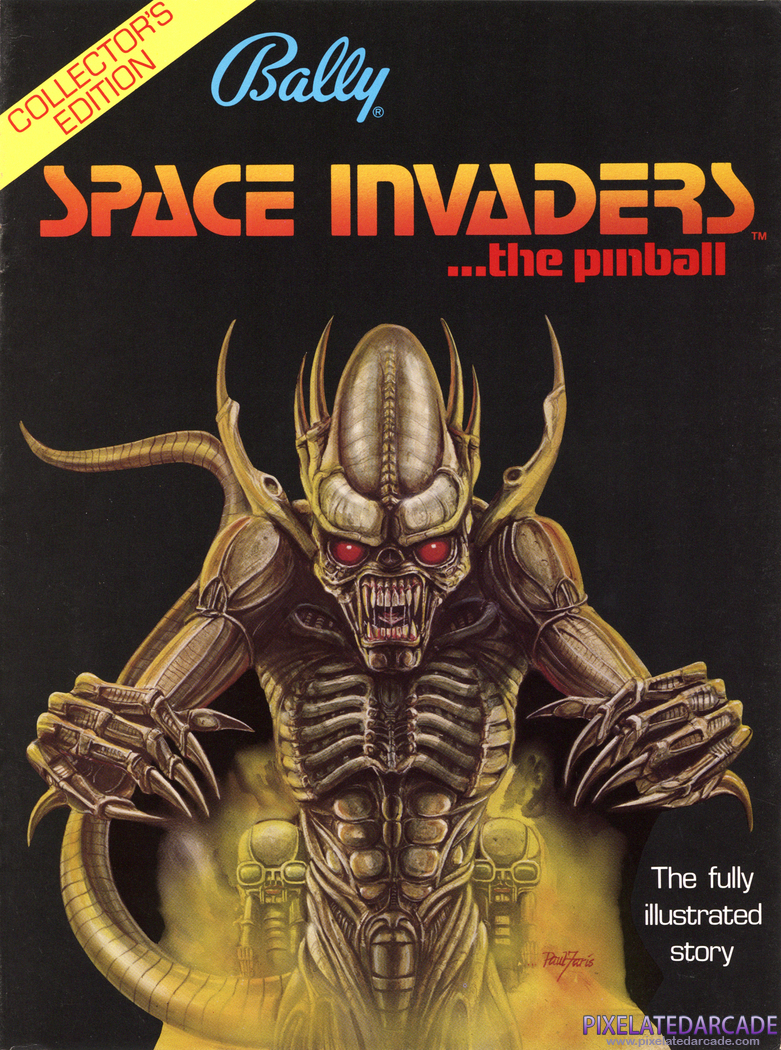 Space Invaders Advertisement: Space Invaders pinball flyer - Page 1
