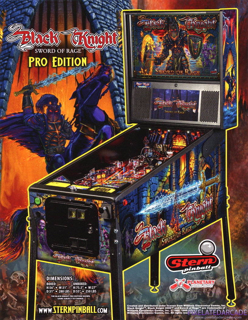 Black Knight: Sword of Rage Advertisement: Black Knight: Sword of Rage Pro Edition flyer - Front