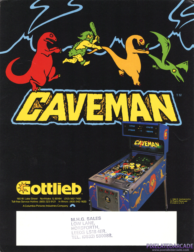 Caveman Advertisement: Caveman flyer - Back