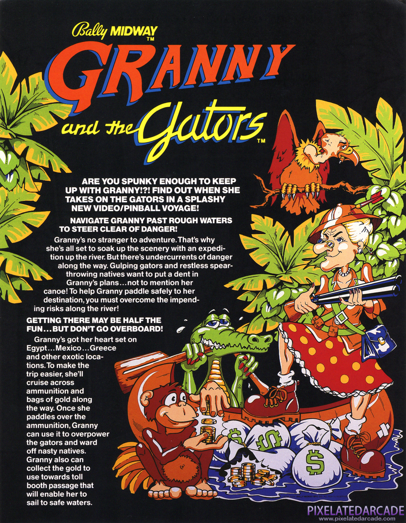 Granny and the Gators Advertisement: Granny and the Gators flyer - Front