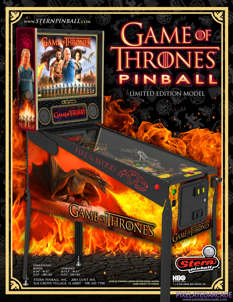 Game of Thrones Advertisement: Game of Thrones Limited Edition flyer - Front