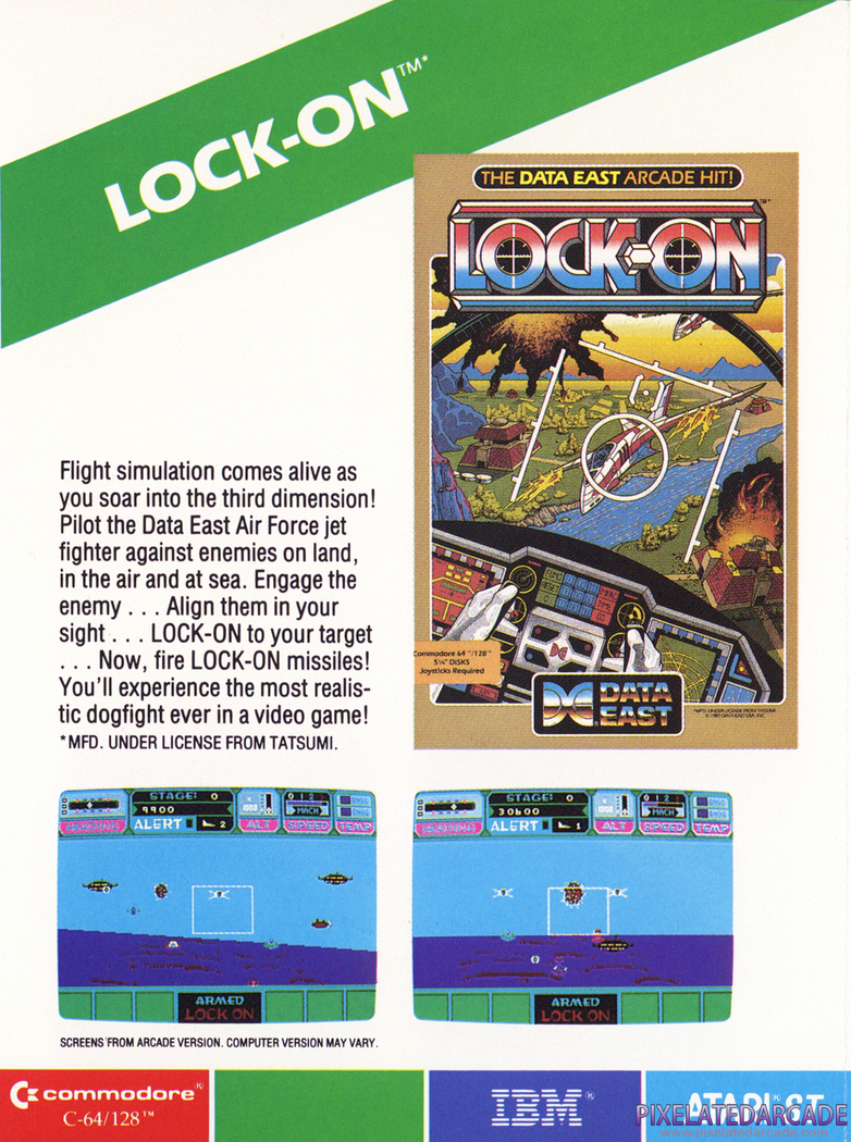Lock-On Advertisement: Data East product catalog