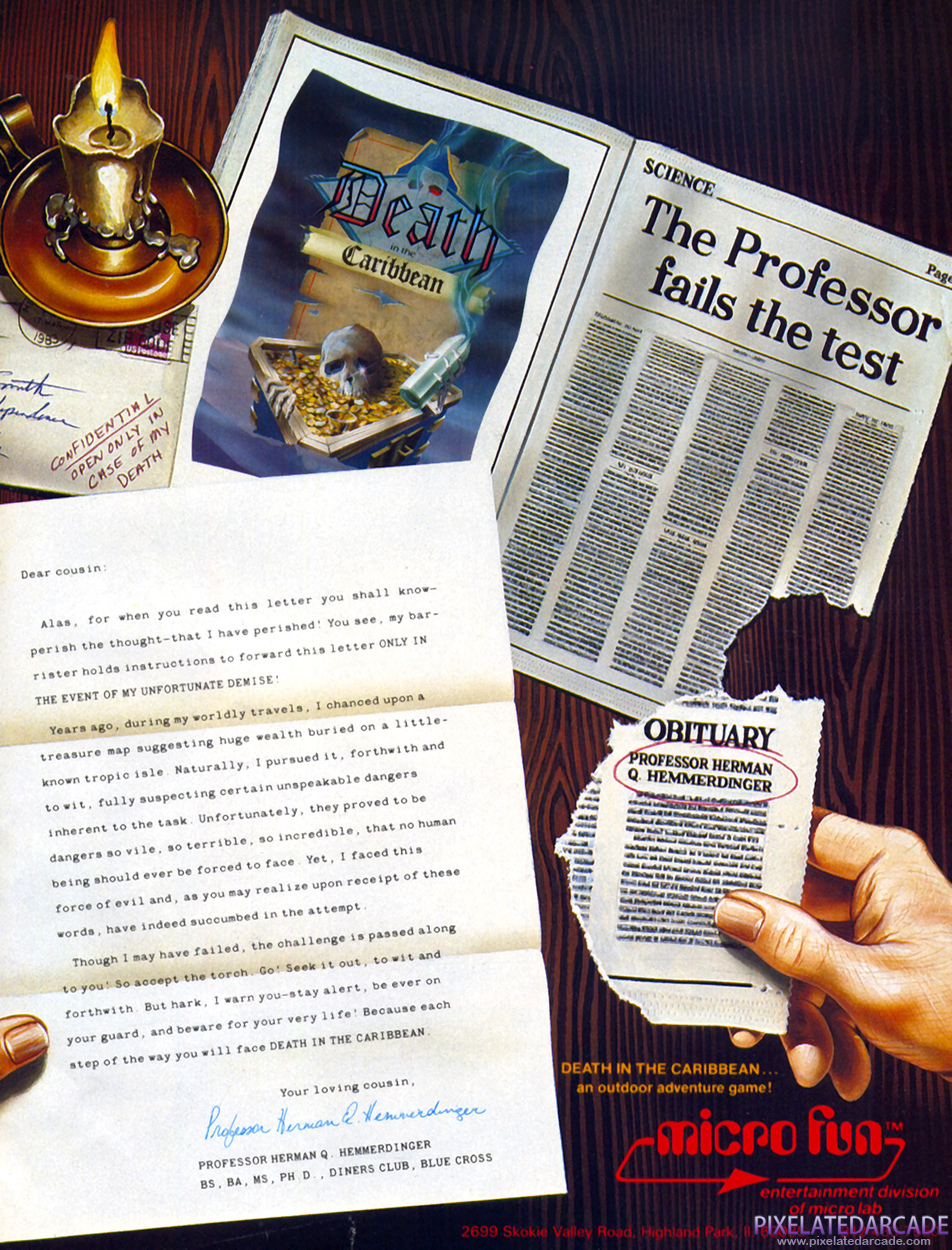 Death in the Caribbean Advertisement: May 1983 magazine ad