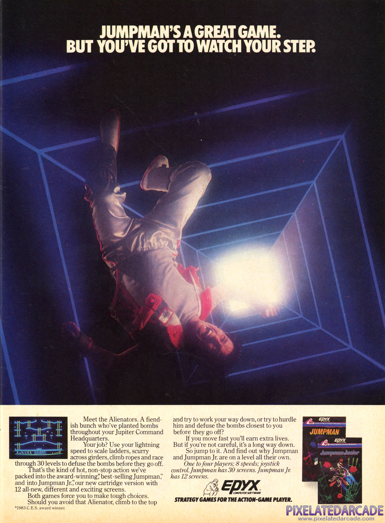 Jumpman Junior Advertisement: January 1984 magazine ad