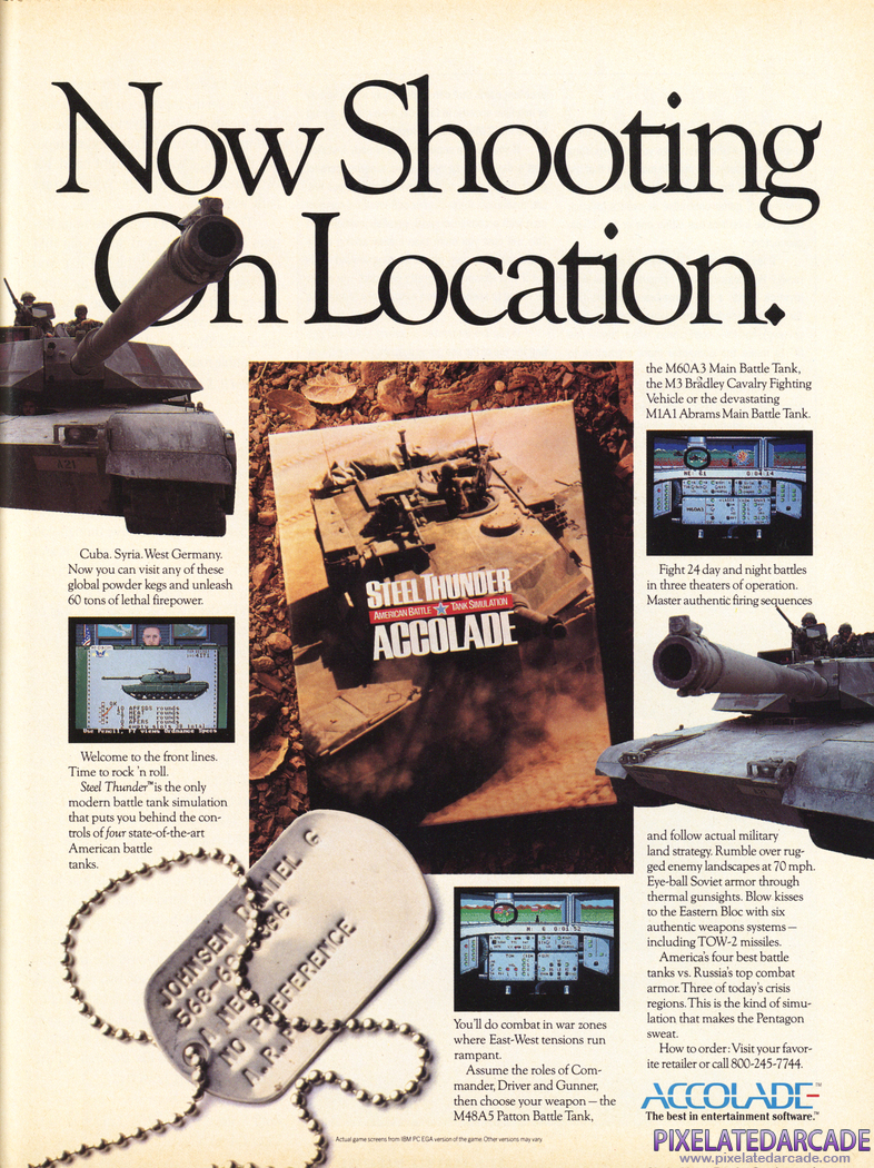 Steel Thunder Advertisement: December 1989 magazine ad