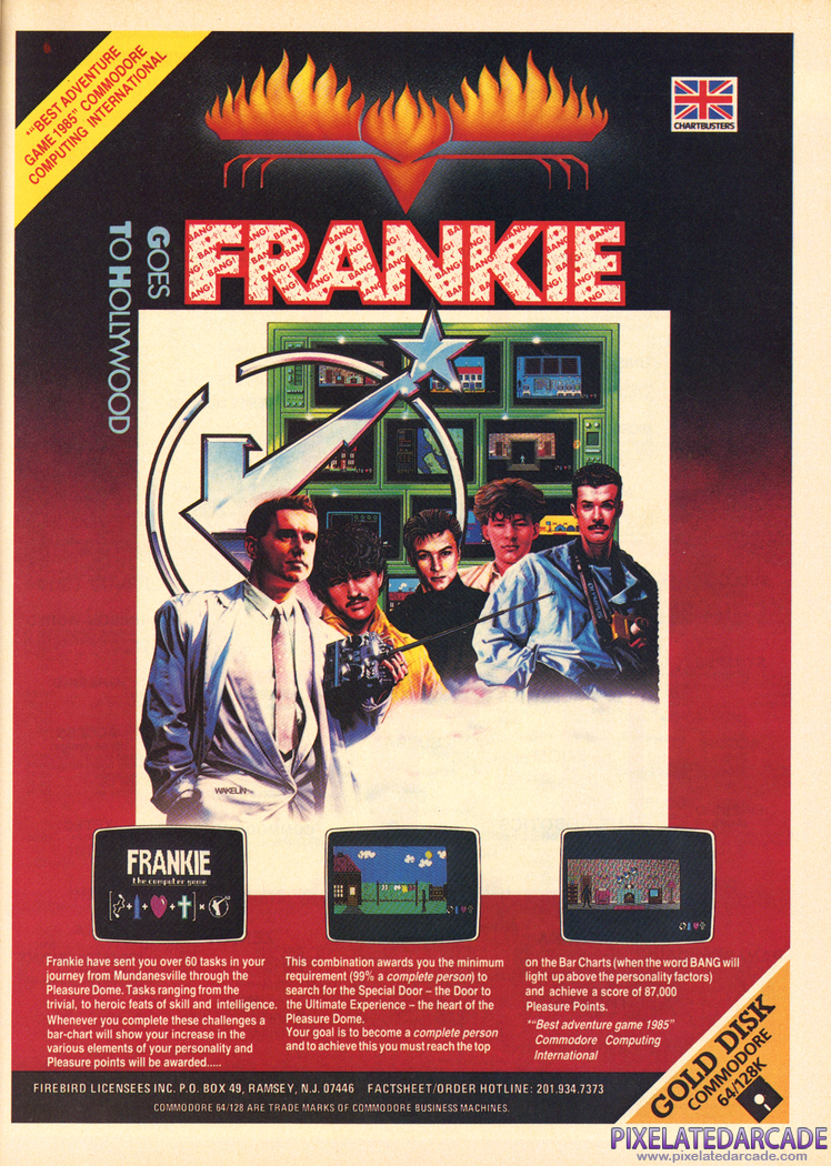 Frankie Goes to Hollywood Advertisement: September 1986 magazine ad