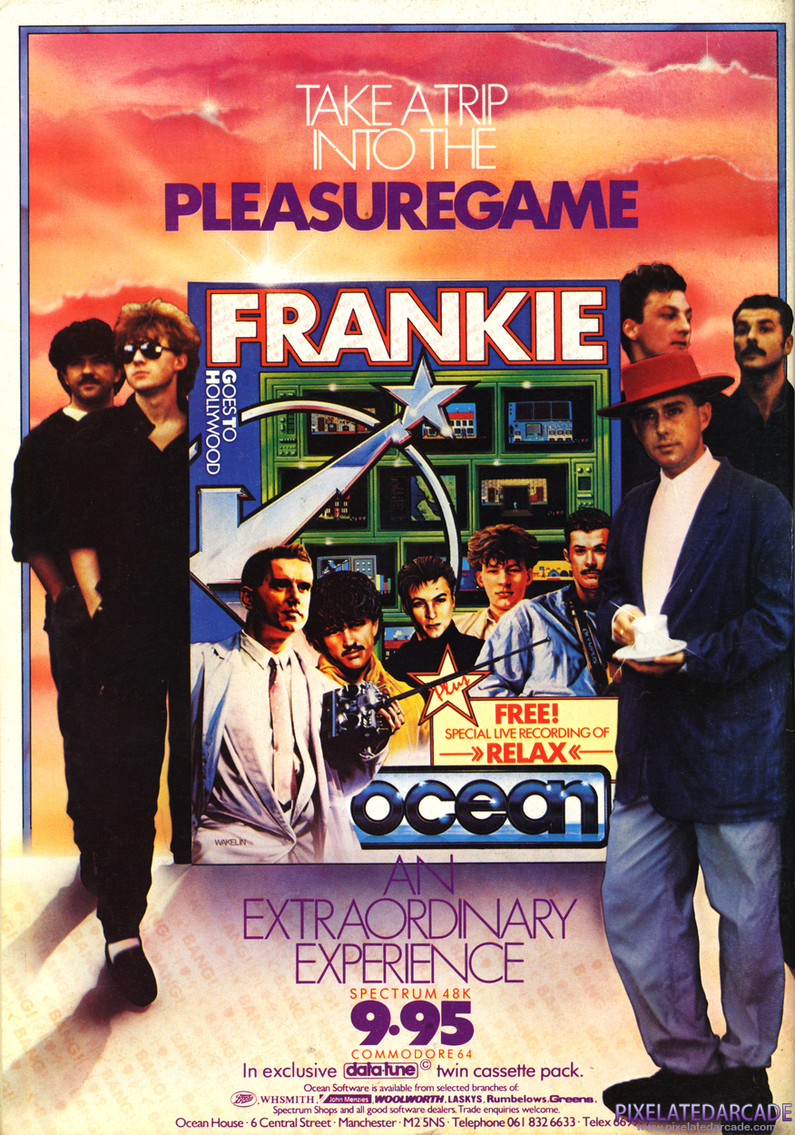 Frankie Goes to Hollywood Advertisement: November 1985 magazine ad