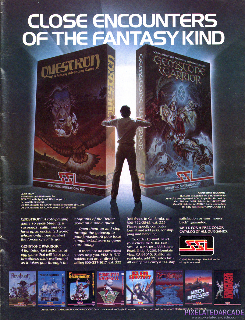 Gemstone Warrior Advertisement: November 1985 magazine ad
