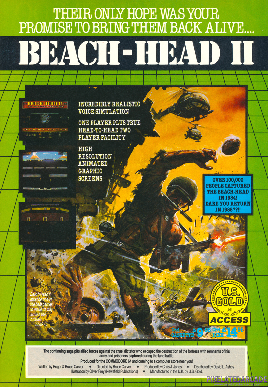 Beach-Head II: The Dictator Strikes Back Advertisement: September 1985 magazine ad