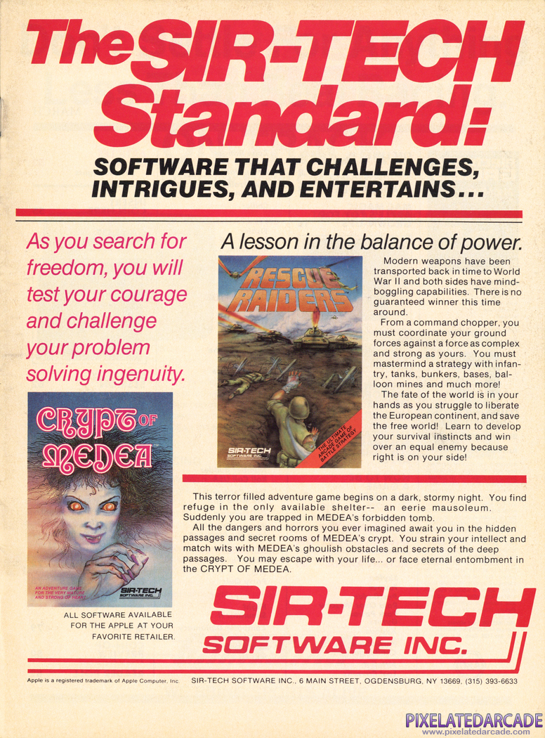 Rescue Raiders Advertisement: March 1985 magazine ad