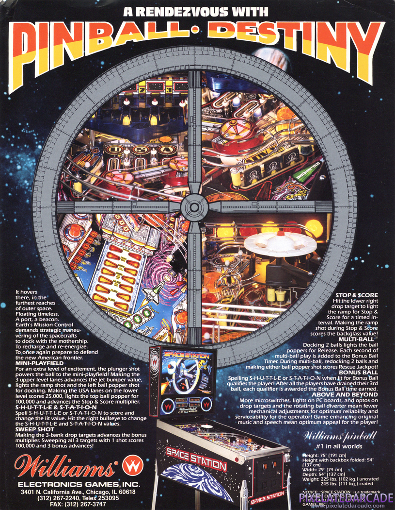 Space Station Advertisement: Space Station flyer - Back