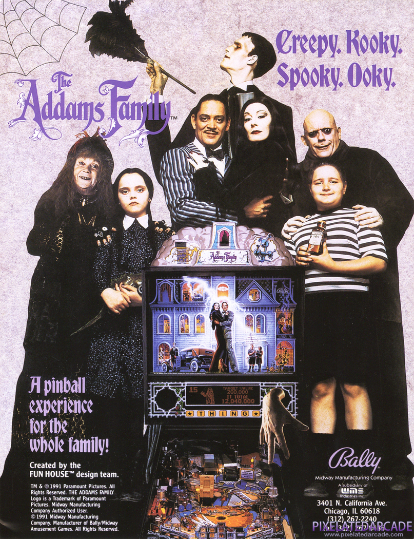 The Addams Family Advertisement: The Addams Family flyer - Front