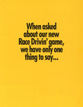 Race Drivin' flyer - Front