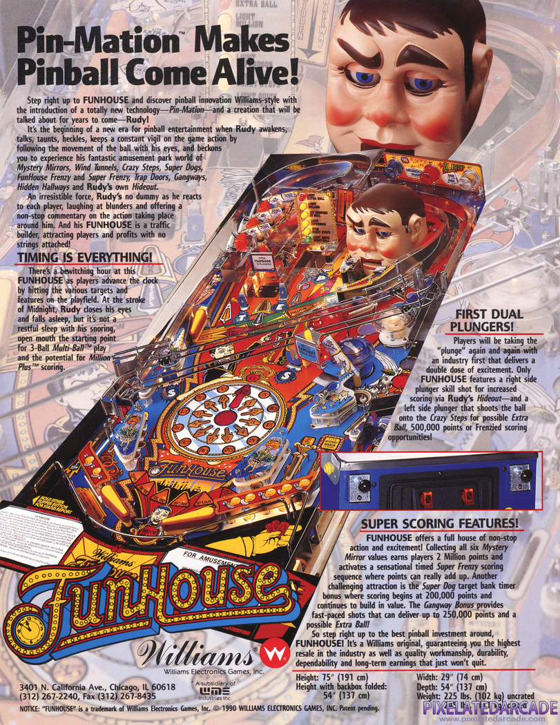 FunHouse Advertisement: FunHouse flyer - Back