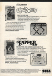 Tapper advertisement from the Sega Spy Hunter instruction manual