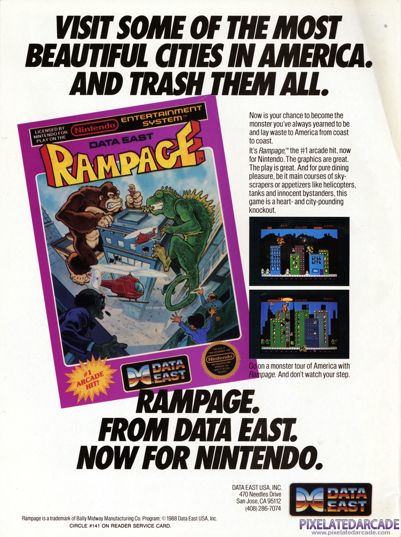 Rampage Advertisement: April 1989 magazine ad