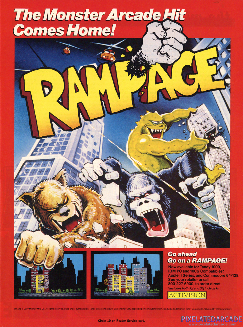 Rampage Advertisement: Fall 1988 magazine ad