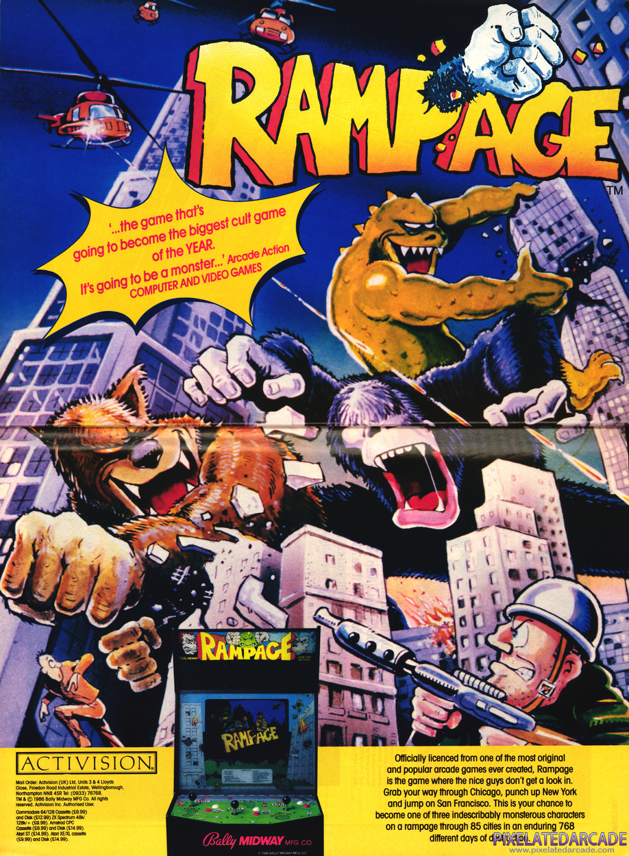 Rampage Advertisement: January 1988 magazine ad