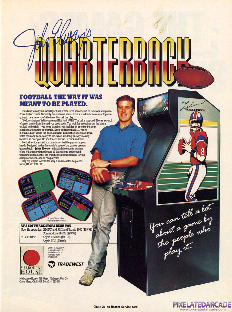 Quarterback Advertisement: Fall 1988 magazine ad