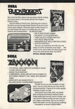 Zaxxon advertisement from the IBM PC Spy Hunter instruction manual