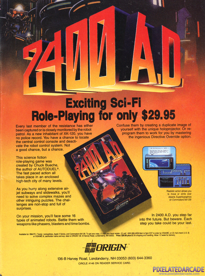 2400 A.D. Advertisement: April 1989 magazine ad