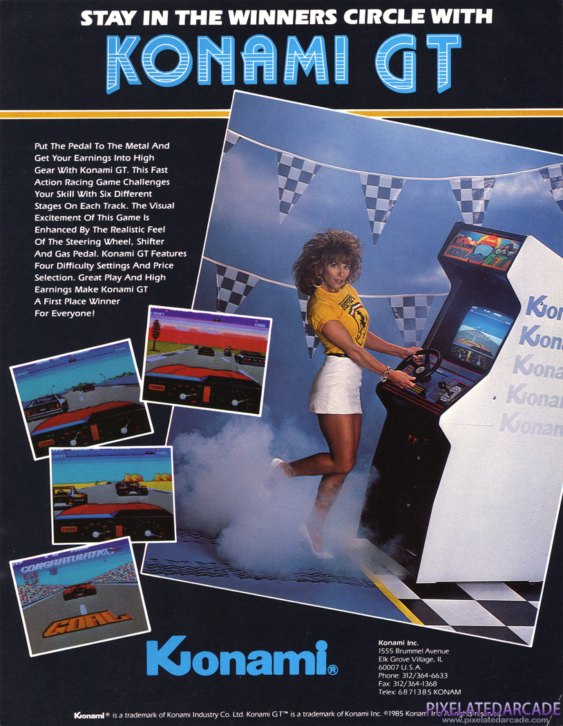 Konami GT Advertisement: Konami GT flyer